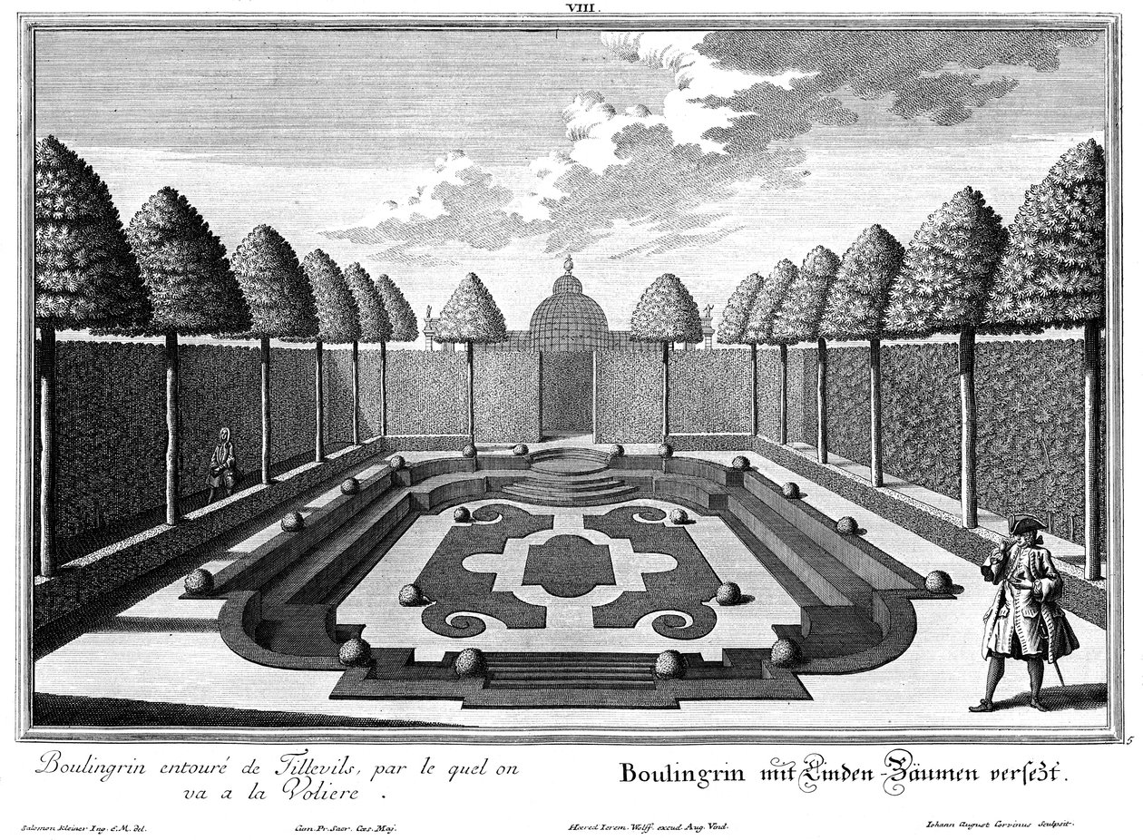 Folleto de los Boulingrins en el "Pequeño Jardín" de Salomon Kleiner