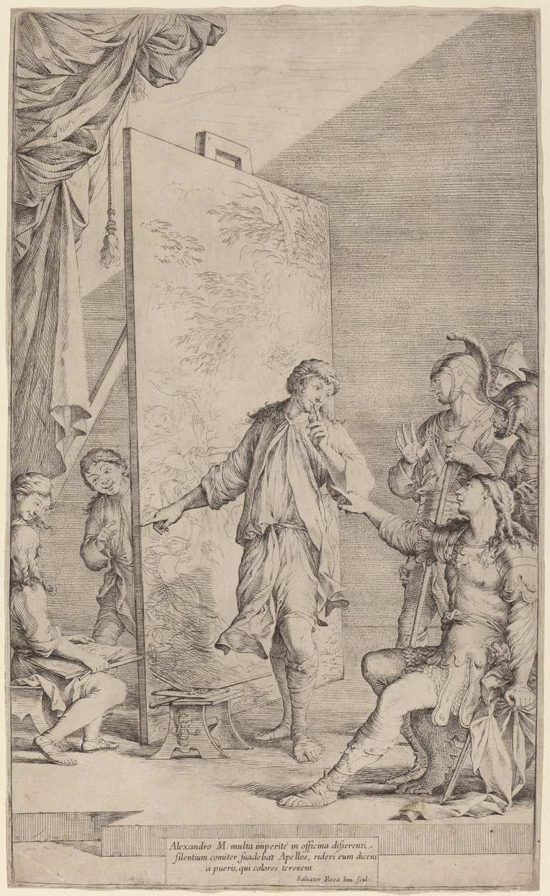 Alejandro en el estudio de Apeles de Salvator Rosa