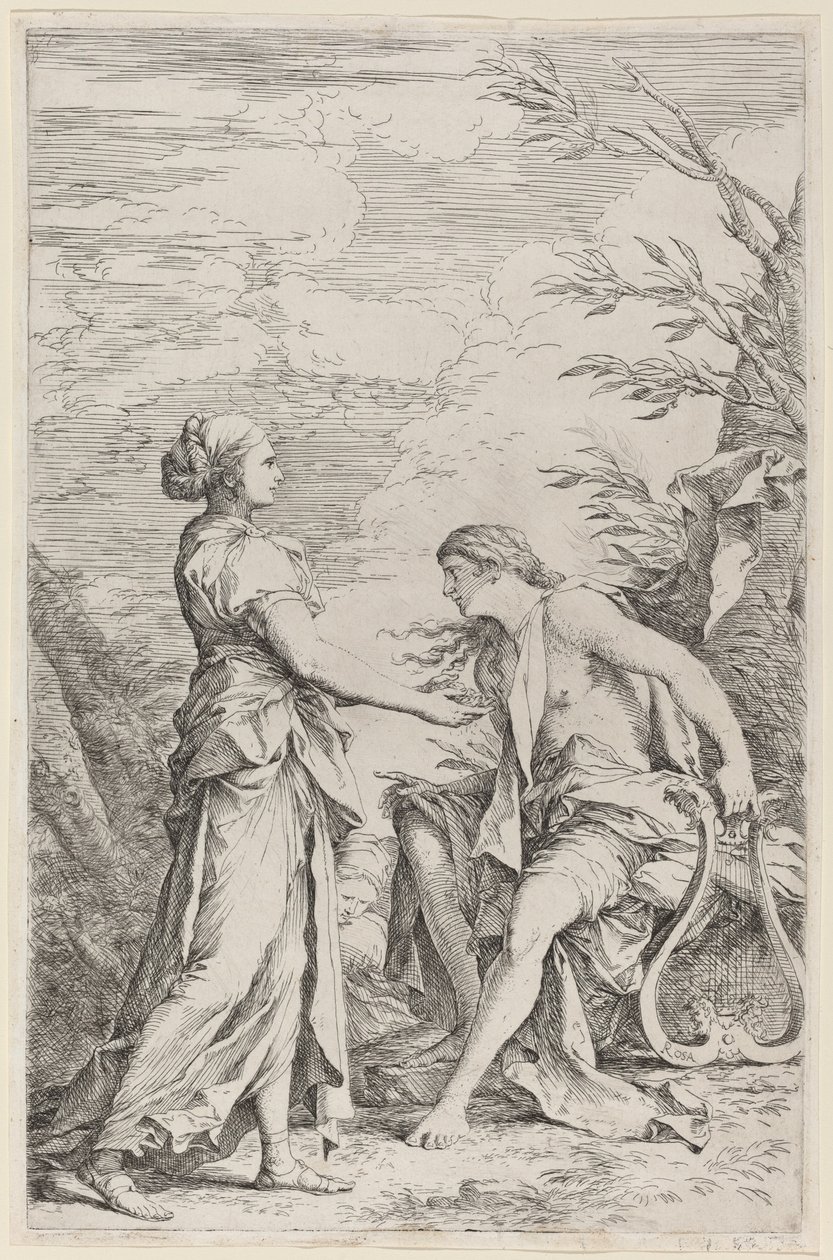 Apolo y la Sibila de Cumas de Salvator Rosa
