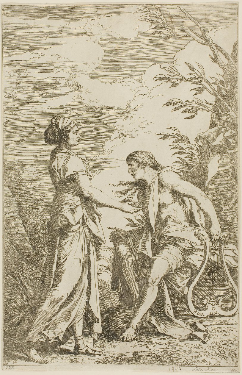 Apolo y la Sibila de Cumean de Salvator Rosa