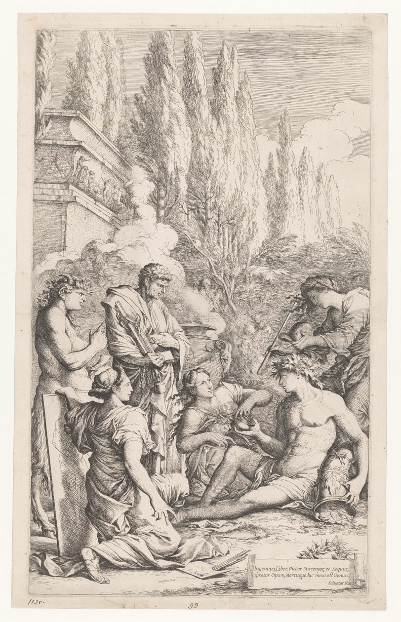 De genius van Salvator Rosa de Salvator Rosa
