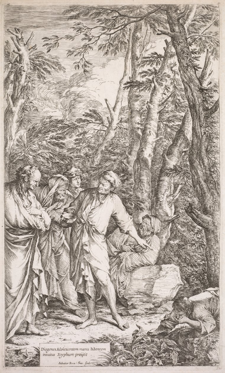Diógenes y su Copa de Salvator Rosa