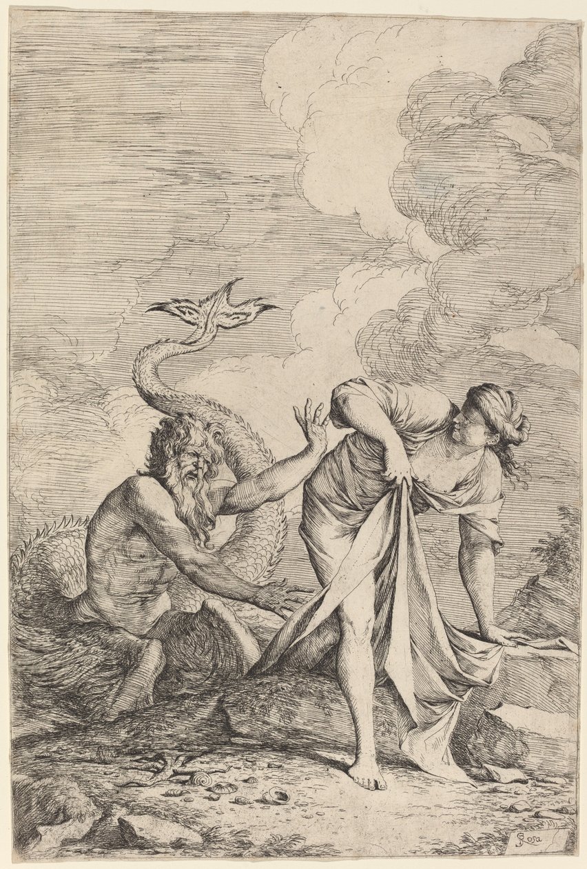 Glauco y Escila de Salvator Rosa