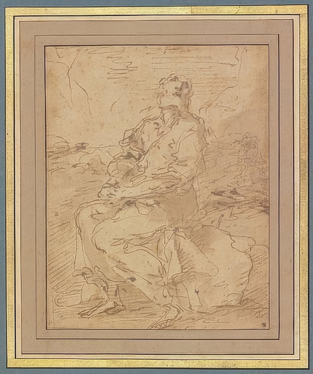 San Francisco, boceto. 1649-60 de Salvator Rosa