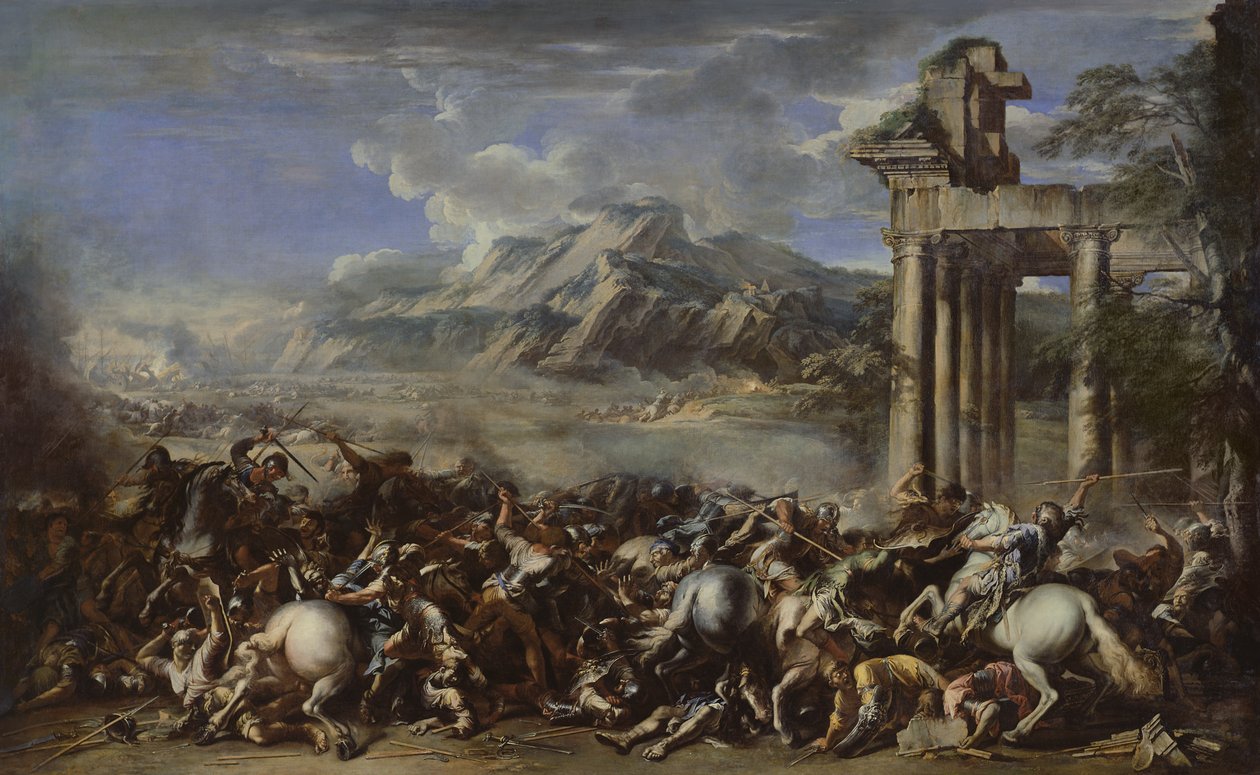 Batalla heroica, 1652 de Salvator Rosa