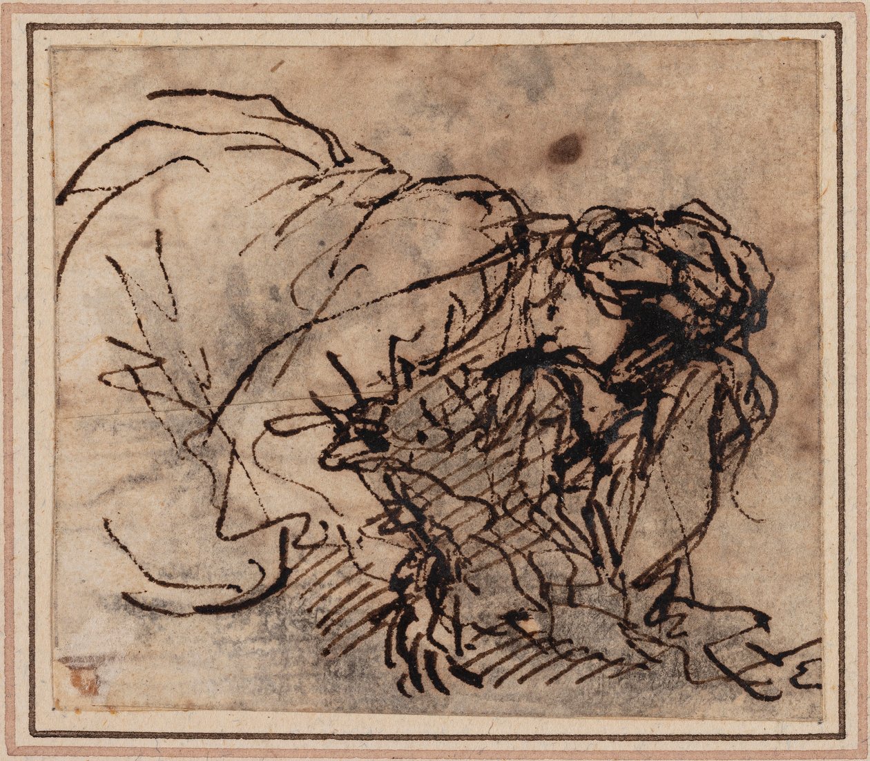 Estudio sobre la mujer de Salvator Rosa