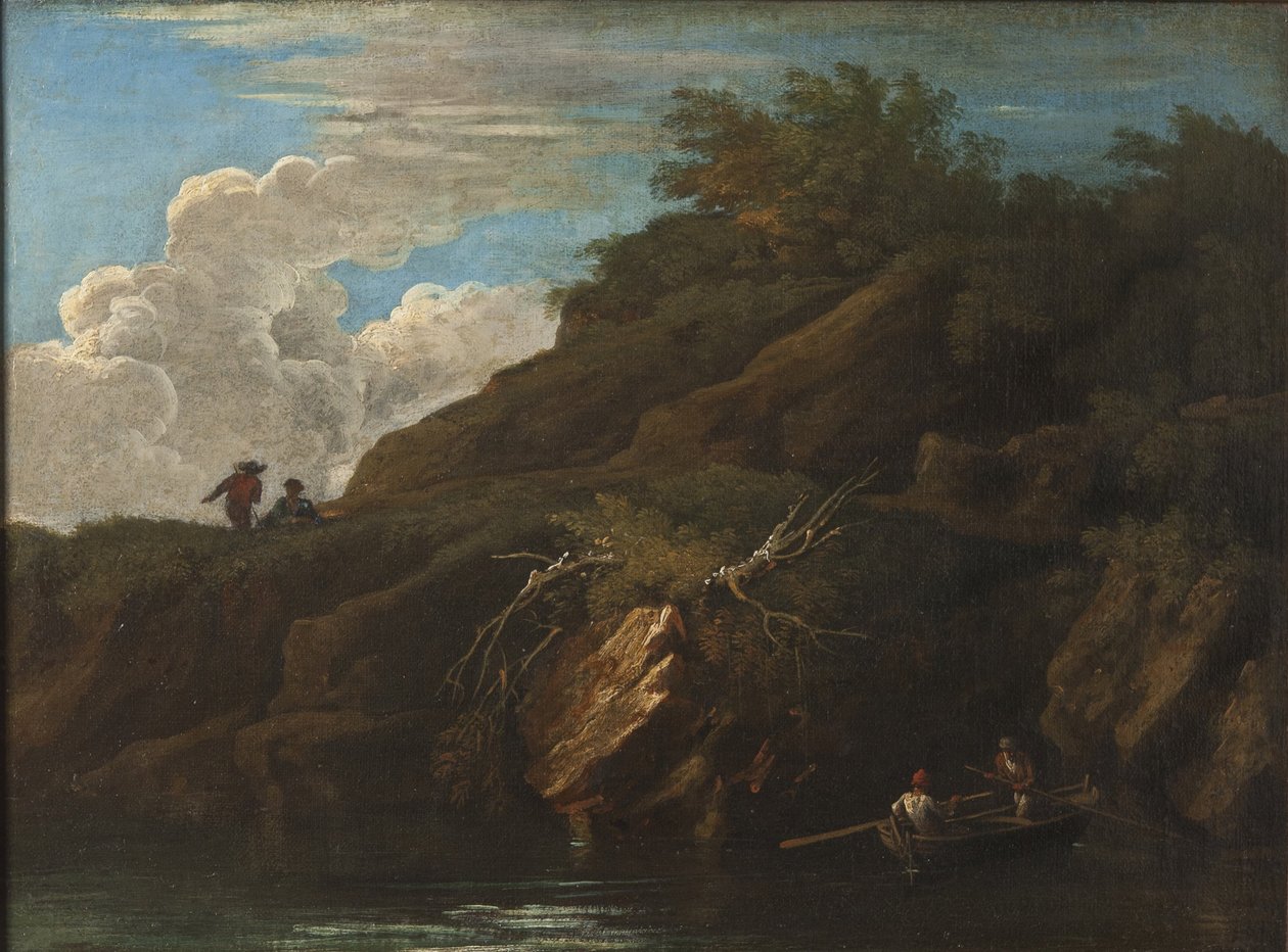 Paisaje con agua de Salvator Rosa