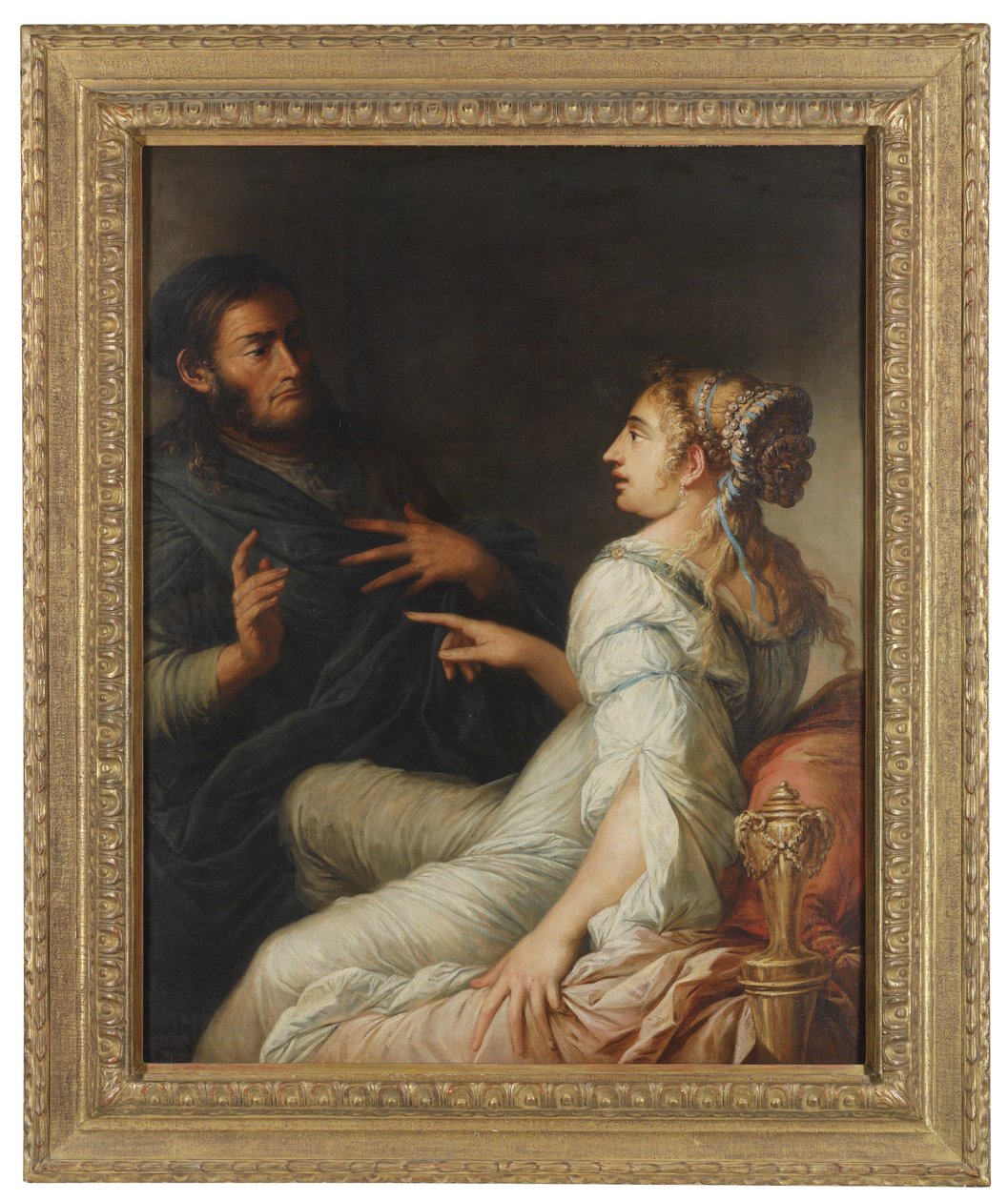 Friné y Jenócrates de Salvator Rosa