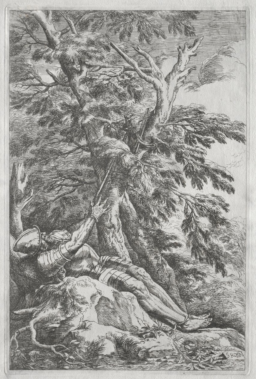 San Guillermo el Ermitaño, c. 1662 de Salvator Rosa
