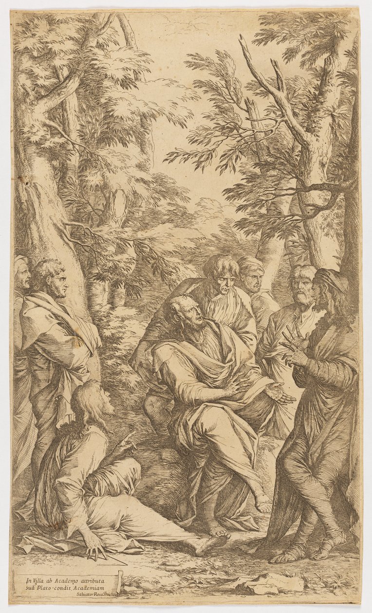 La Academia de Platón de Salvator Rosa