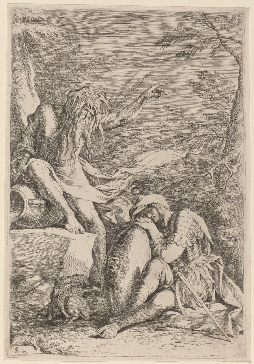 El sueño de Eneas de Salvator Rosa