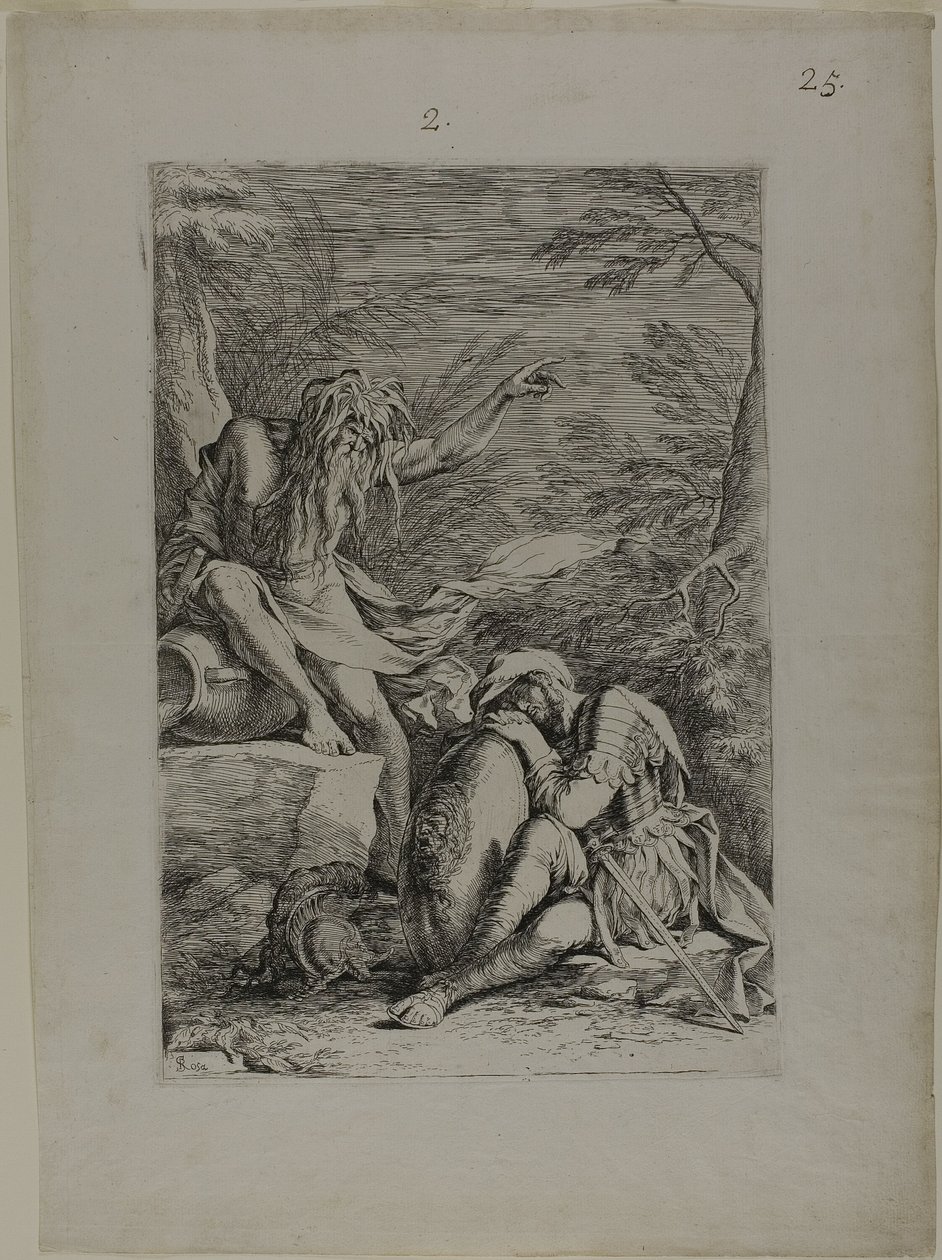 El sueño de Eneas de Salvator Rosa