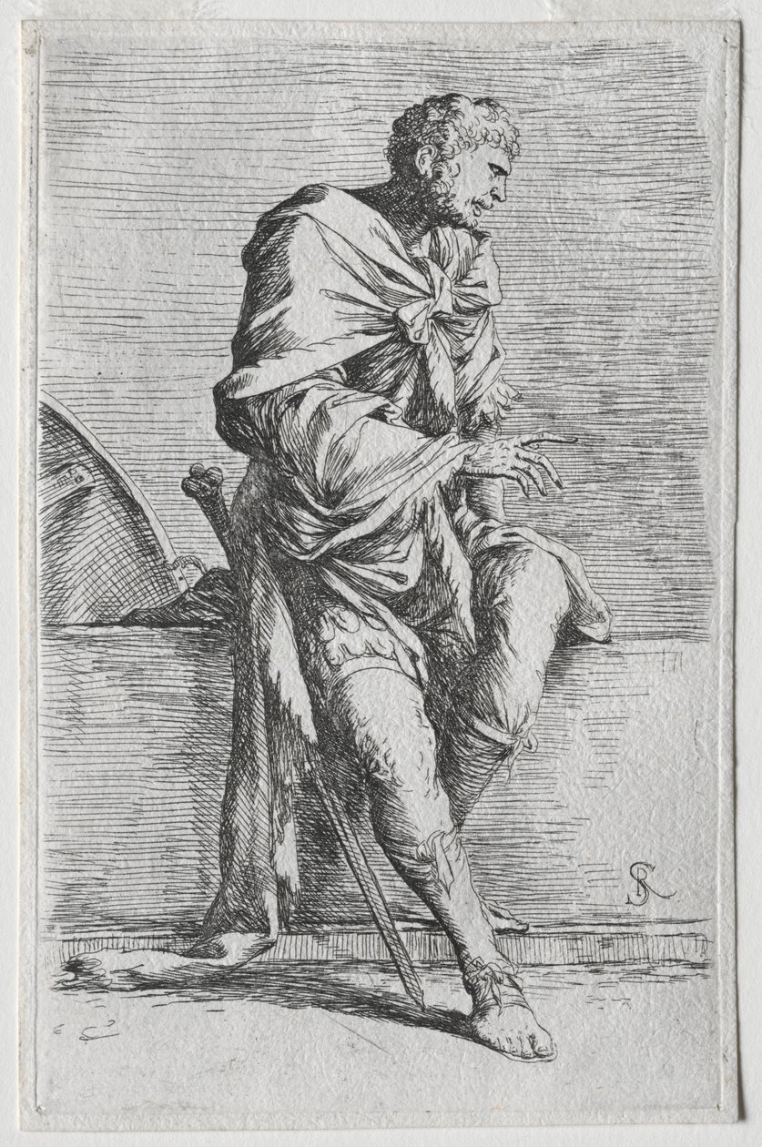 La serie de figurines: Figurina, 1656-57 de Salvator Rosa