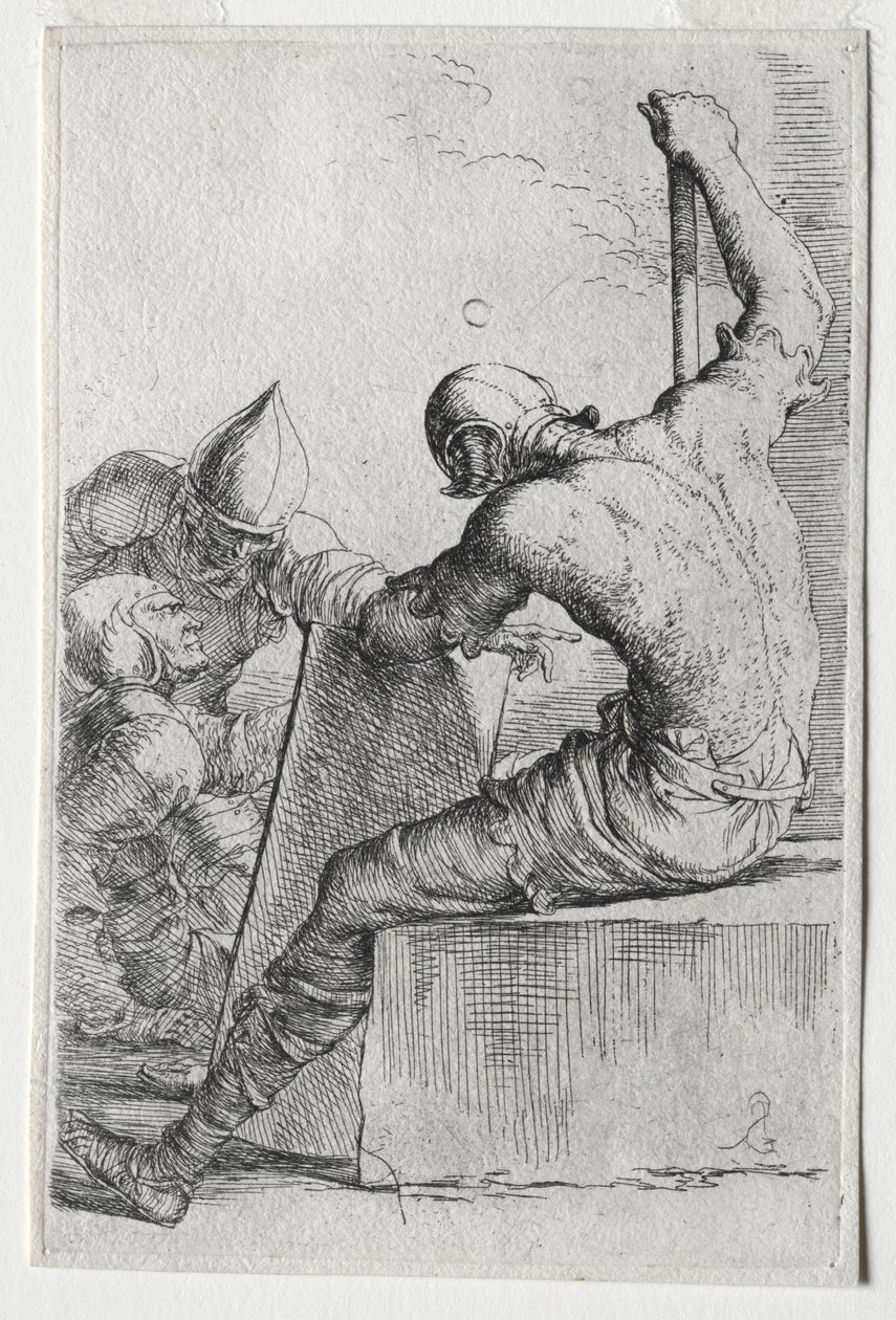La serie de figurines: Figurín, 1656-57 de Salvator Rosa
