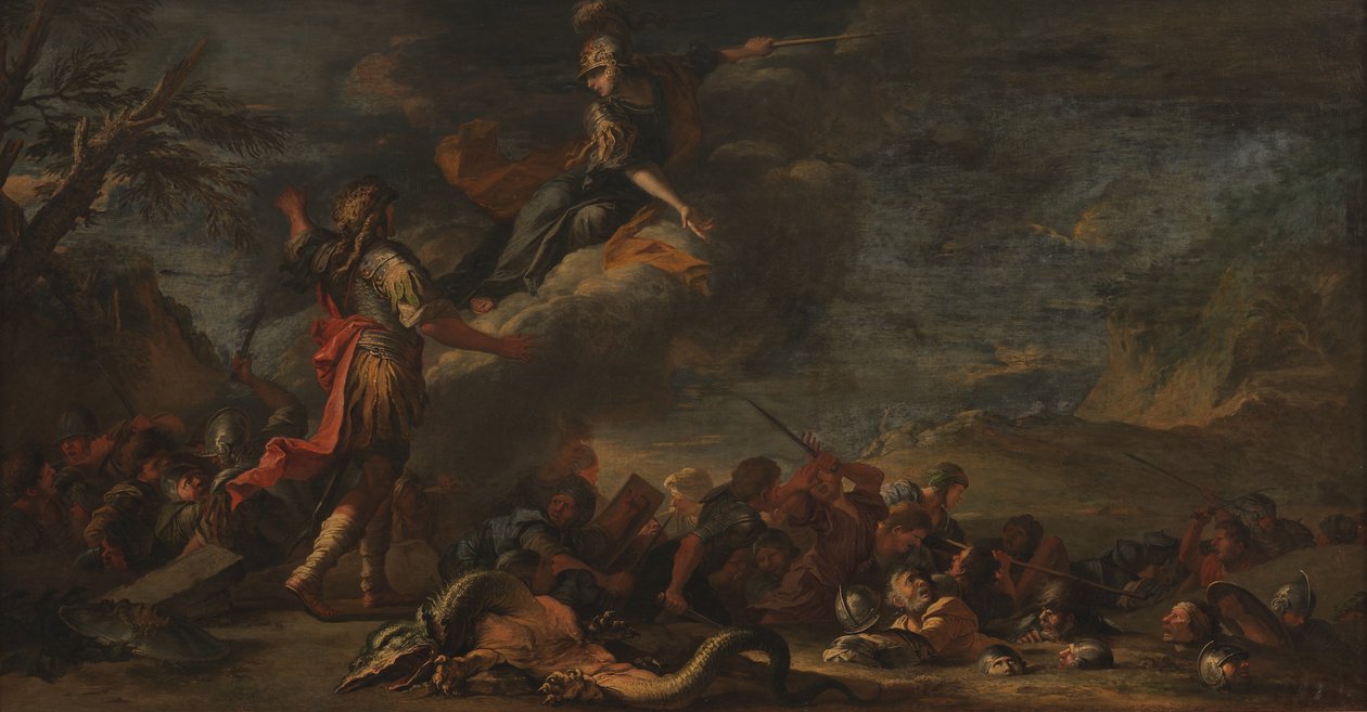 La fundación de Tebas de Salvator Rosa