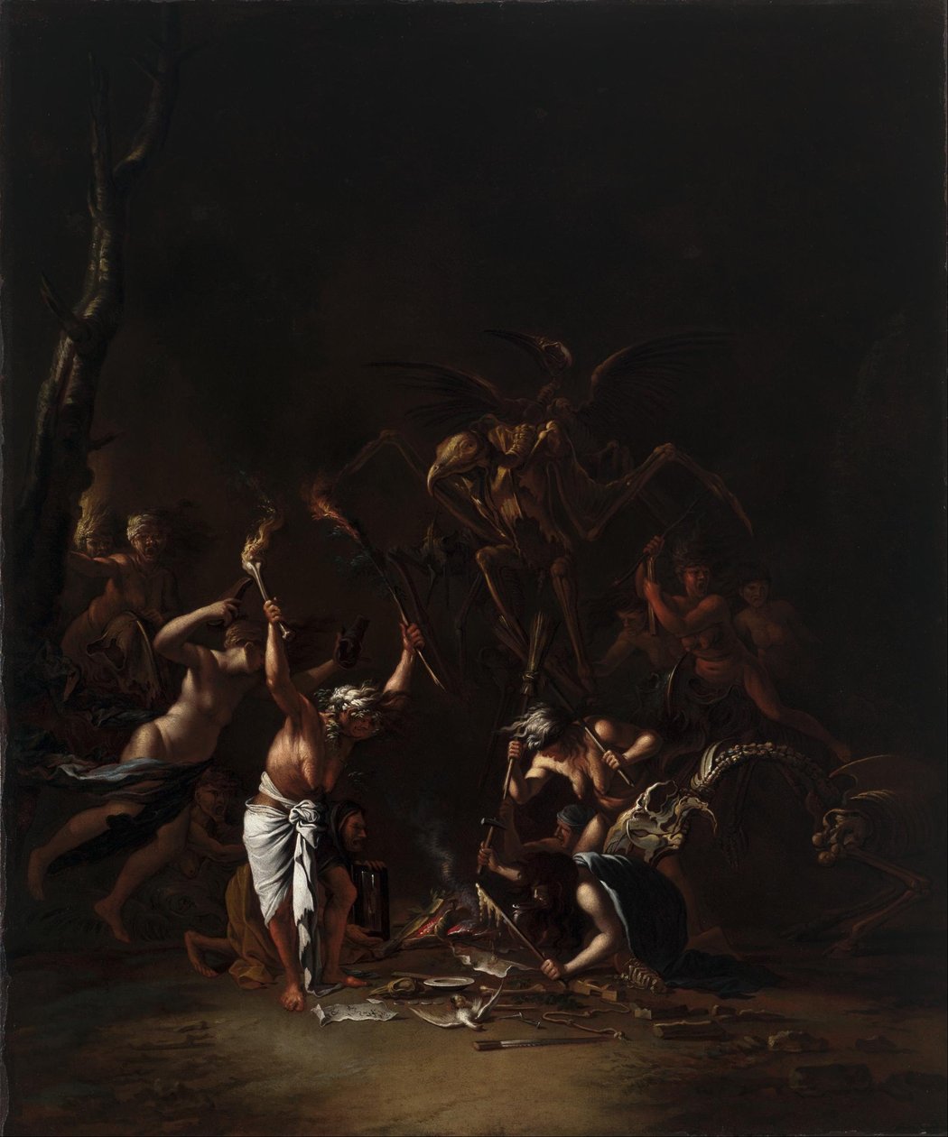 El sabbat de las brujas de Salvator Rosa