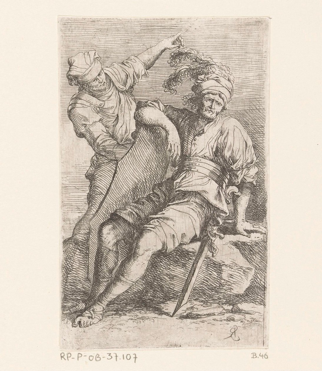 dos soldados Figuras pequeñas (título de la serie) Figura (título de la serie) de Salvator Rosa