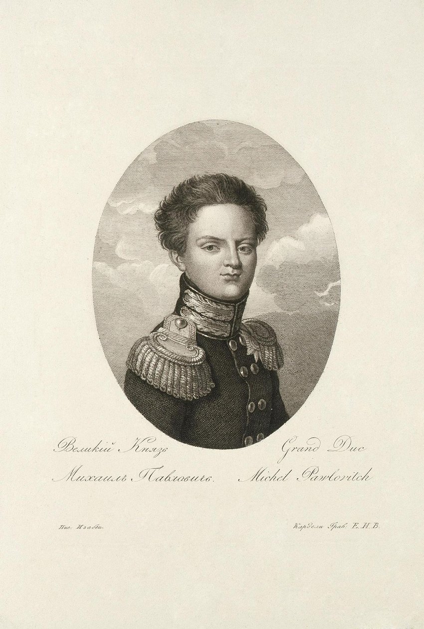 Gran Duque Miguel Pavlovich de Rusia 1798-1849, 1814 de Salvatore Cardelli