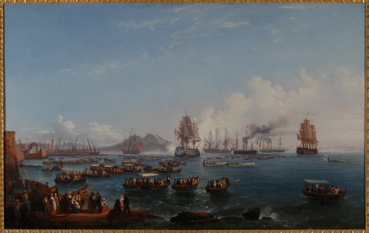 Salida en barco de la Duquesa de Aumale en el Golfo de Nápoles de Salvatore Fergola