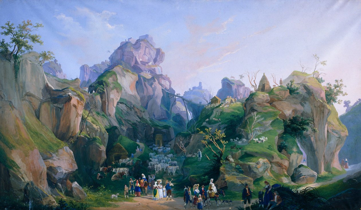 Belén Real de Fernando II de Salvatore Fergola (1799-1874), Palacio Real de Caserta de Salvatore Fergola