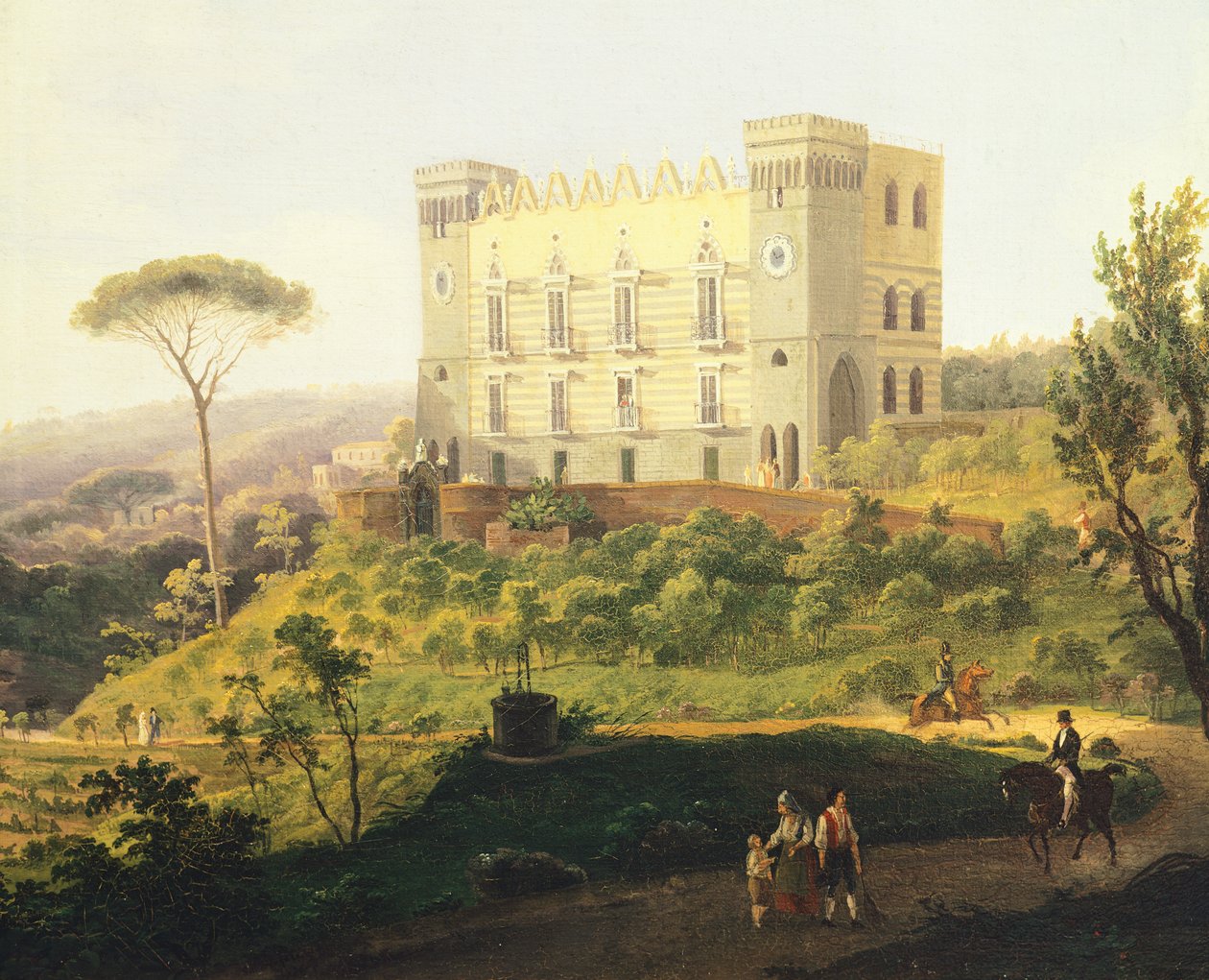 Villa Ruffo en Capodimonte, de Salvatore Fergola (1799-1874), Italia de Salvatore Fergola