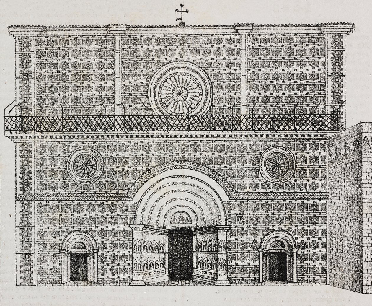 Fachada de la basílica de Santa Maria di Collemaggio, L