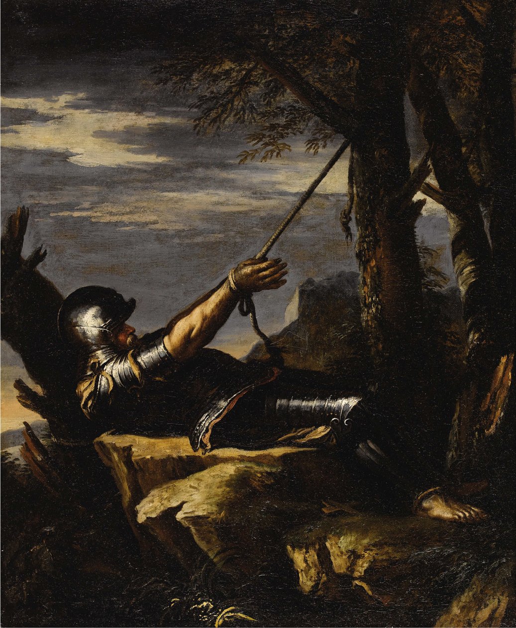 San Guillermo de Maleval Penitente, c. 1647-1648 de Salvatore Rosa