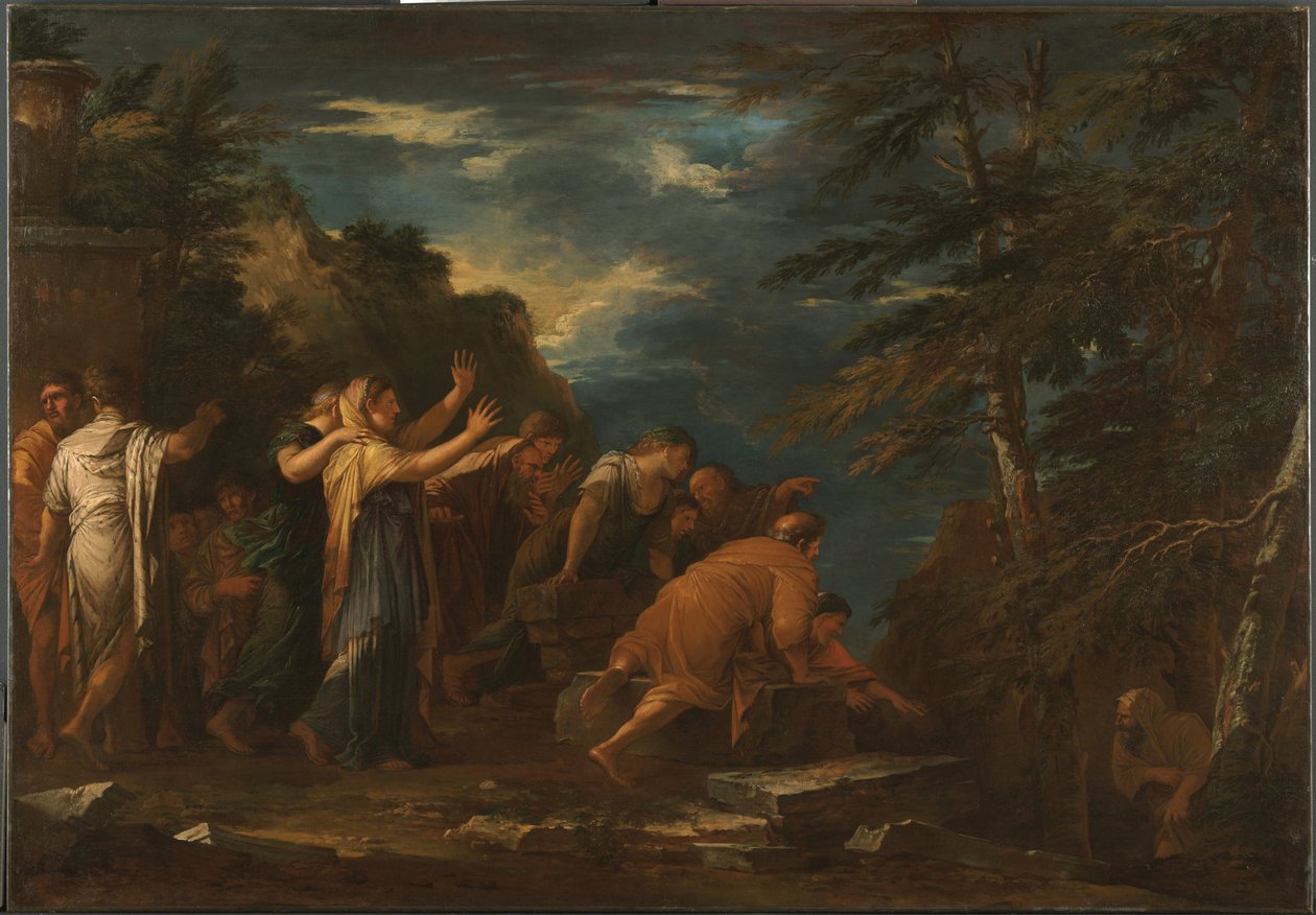 Pitágoras emergiendo del inframundo de Salvatore Rosa