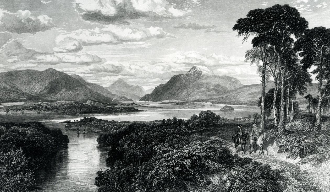 Loch Lomond, grabado por Thomas Brown, de 