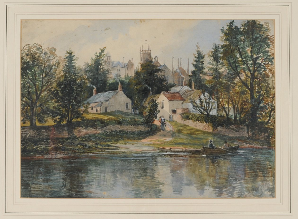 Ferry de Wetheral de Samuel Bough