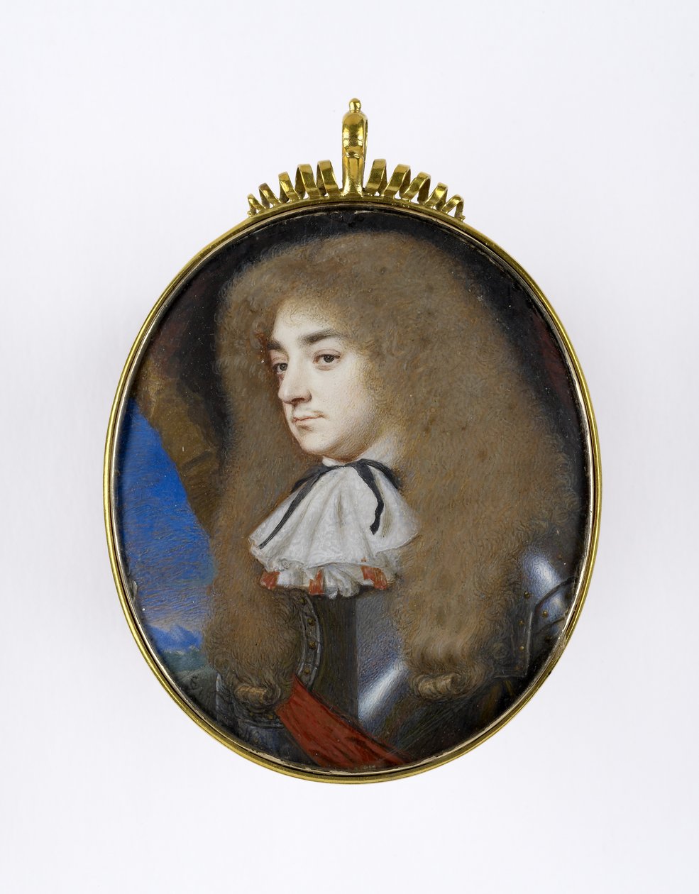 Retrato en Miniatura de un Hombre en Armadura, c.1660 de Samuel Cooper