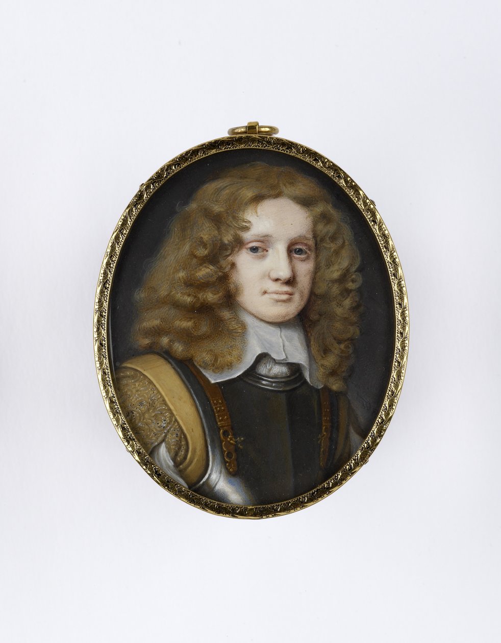 Retrato en Miniatura de un Hombre en Armadura, c.1660 de Samuel Cooper
