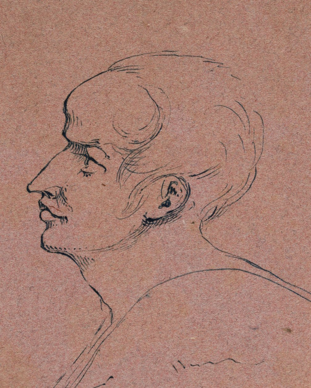 Perfil de un hombre, 1840 de Samuel Finley Breese Morse