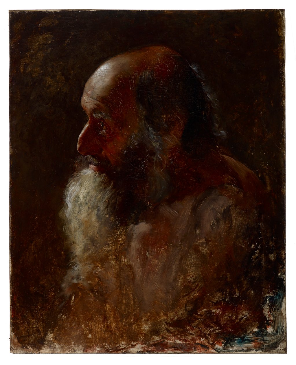 Cabeza de estudio (Hombre con barba) de Samuel G. Richards