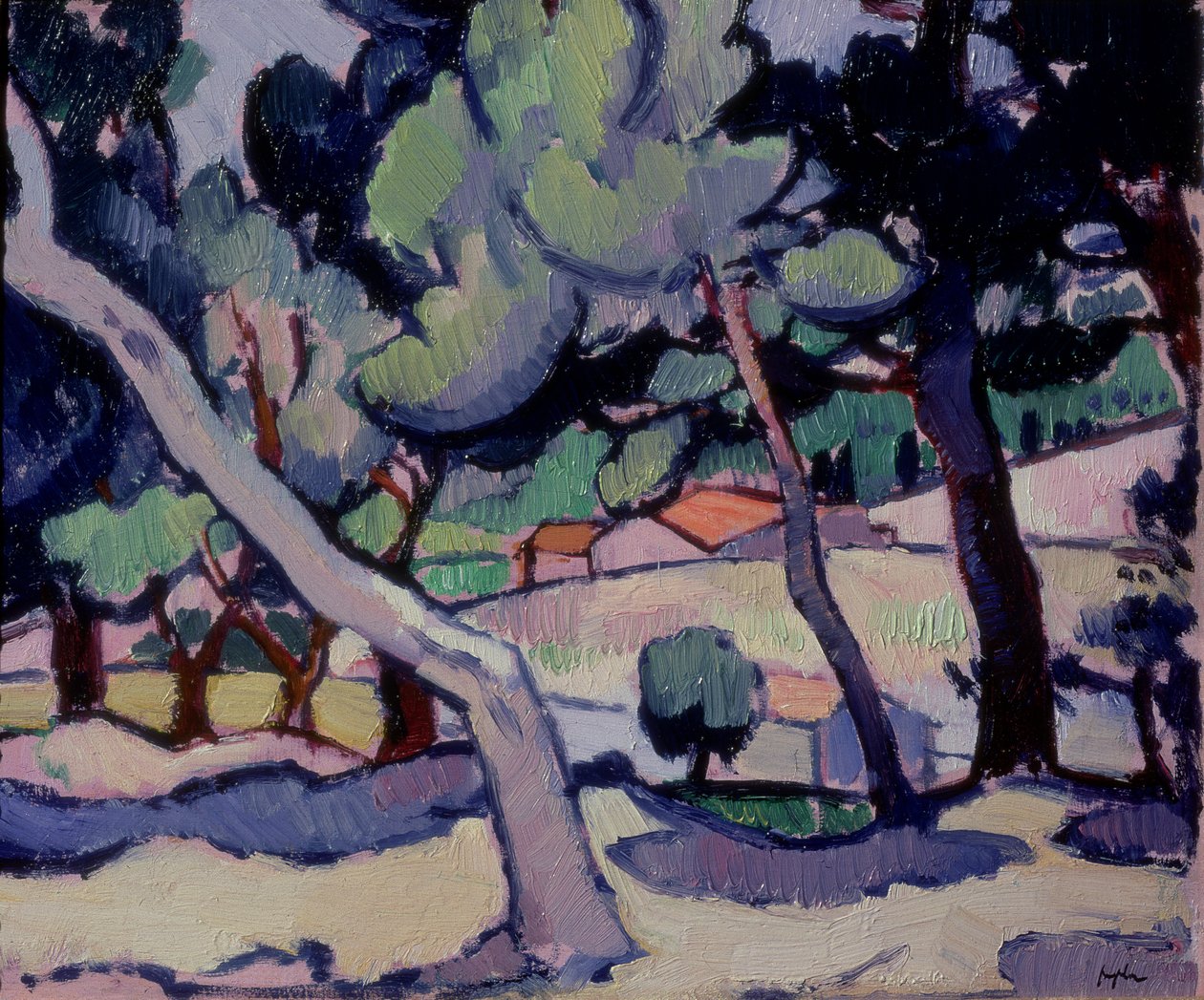 Paisaje de Cassis a mediados de primavera, 1913 de Samuel John Peploe