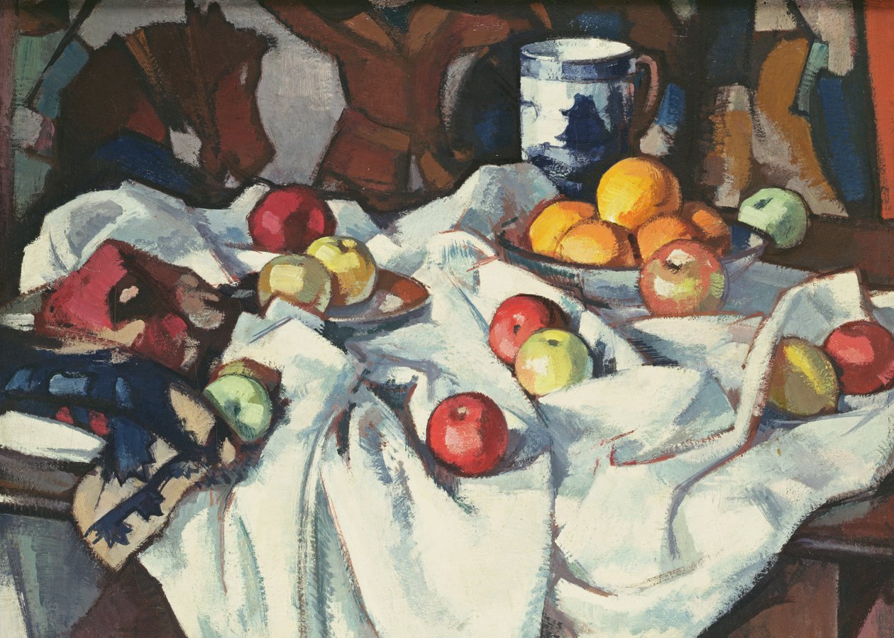 Naturaleza Muerta de Naranjas y Manzanas de Samuel John Peploe