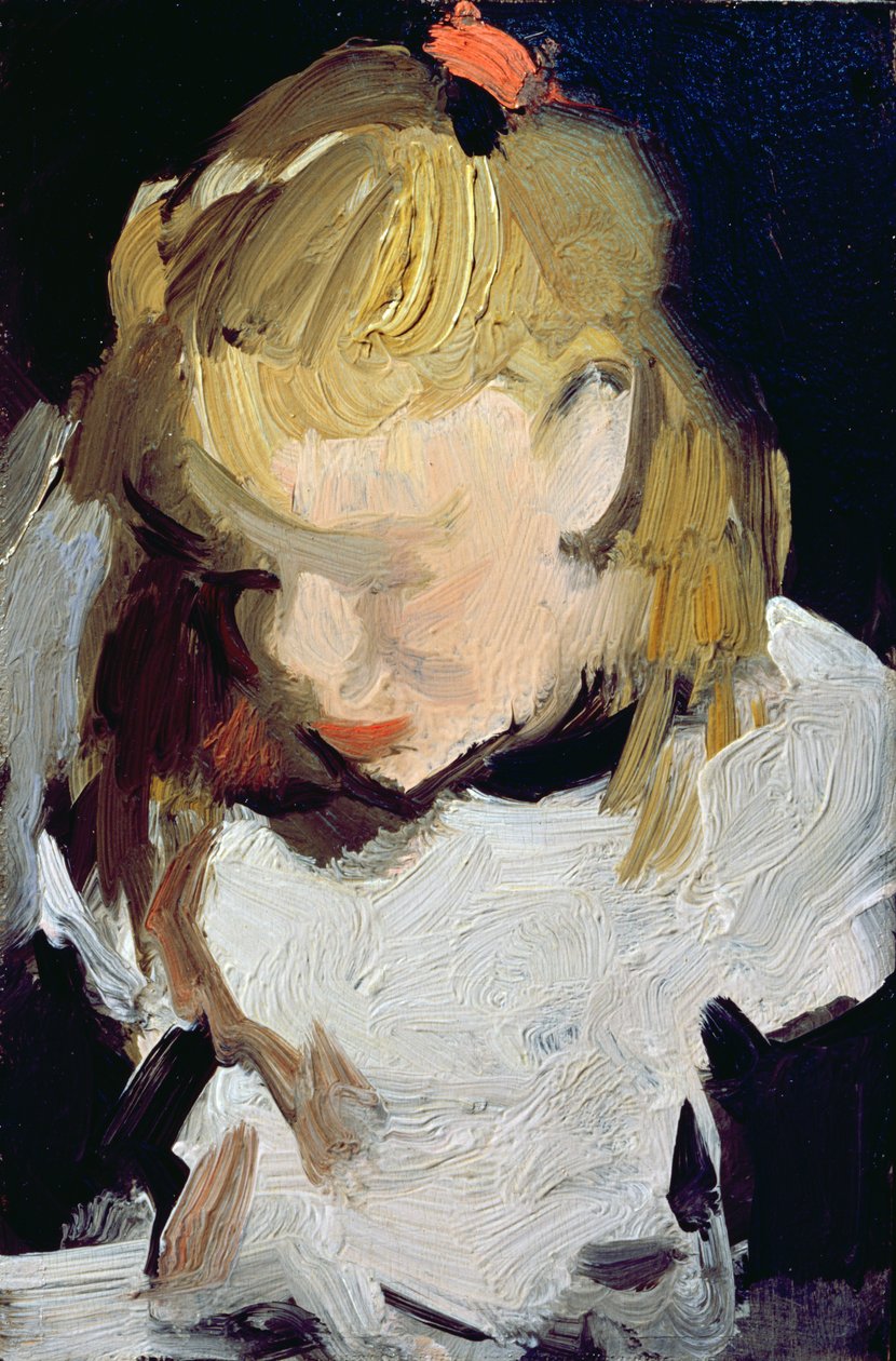Estudio de una joven, c.1903-04 de Samuel John Peploe