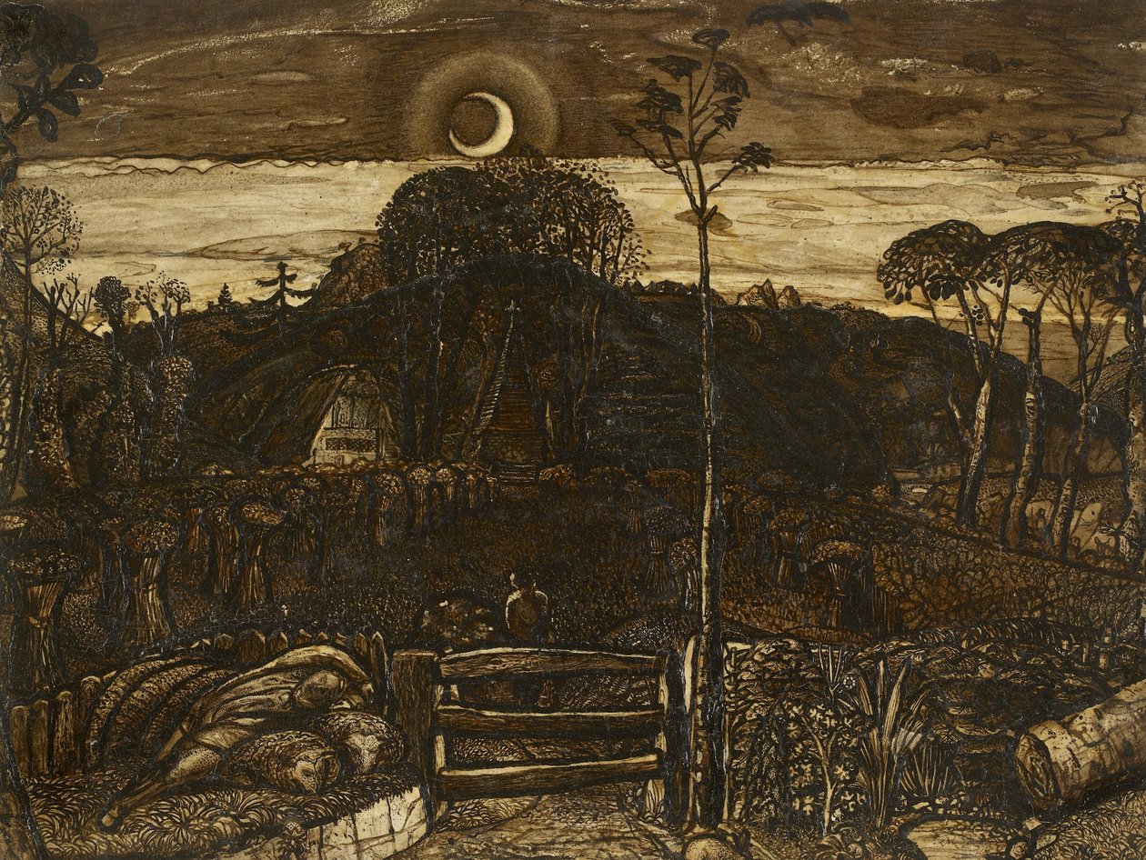 Crepúsculo Tardío, 1825 de Samuel Palmer