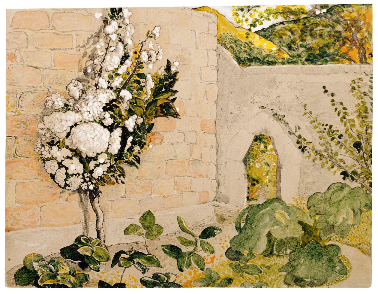 Peral en un jardín amurallado de Samuel Palmer