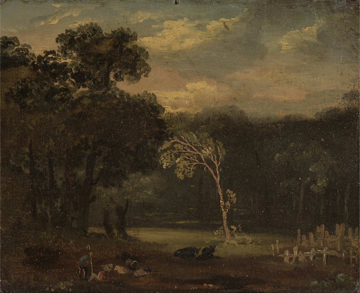 Boceto de la naturaleza en Sion Park de Samuel Palmer