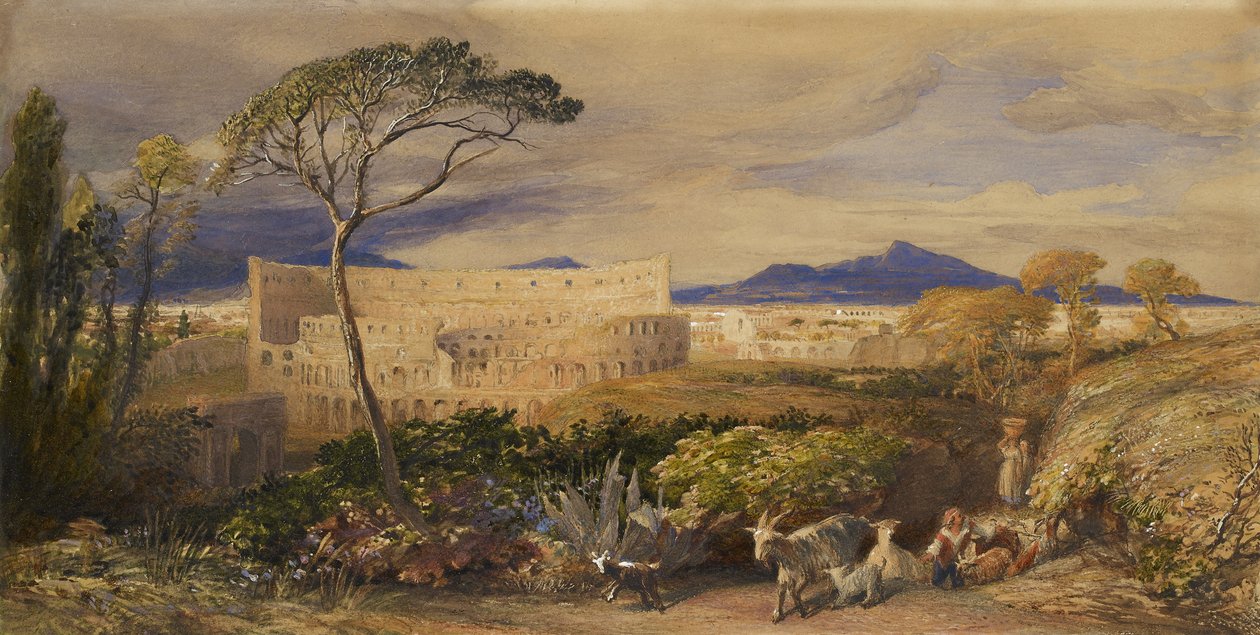 El Coliseo y el Monte Alban de Samuel Palmer