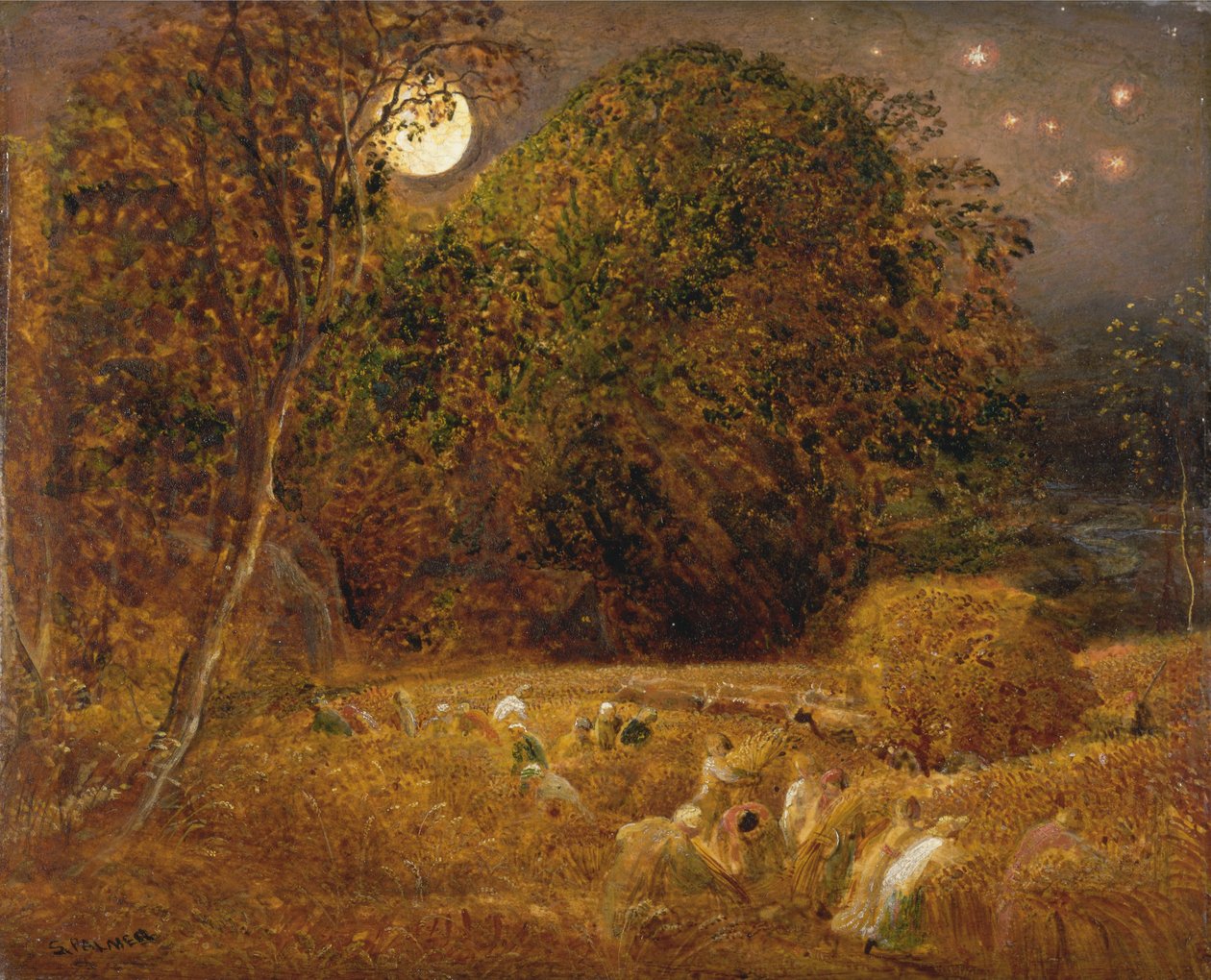 La Luna de la Cosecha de Samuel Palmer
