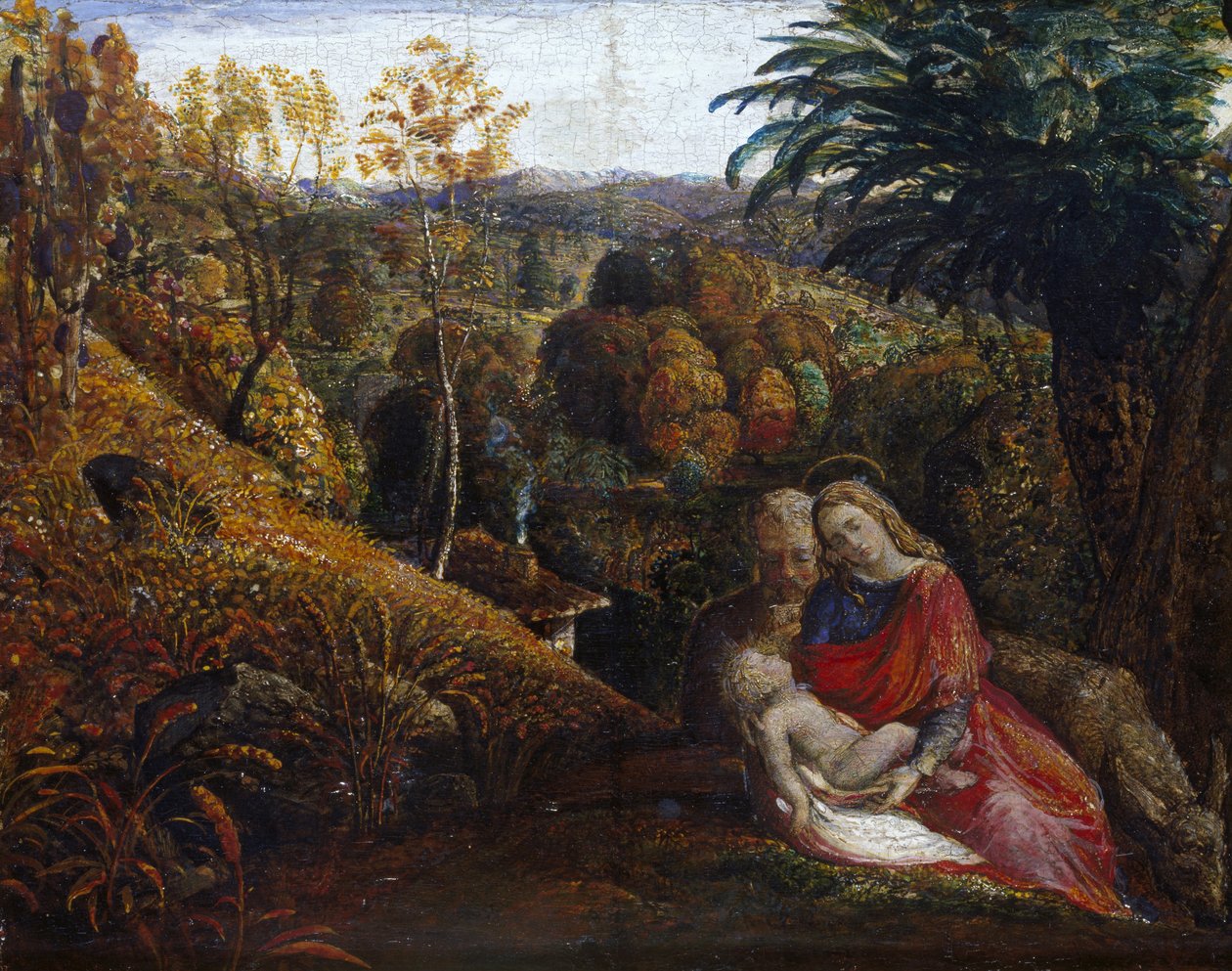El descanso en la huida a Egipto de Samuel Palmer