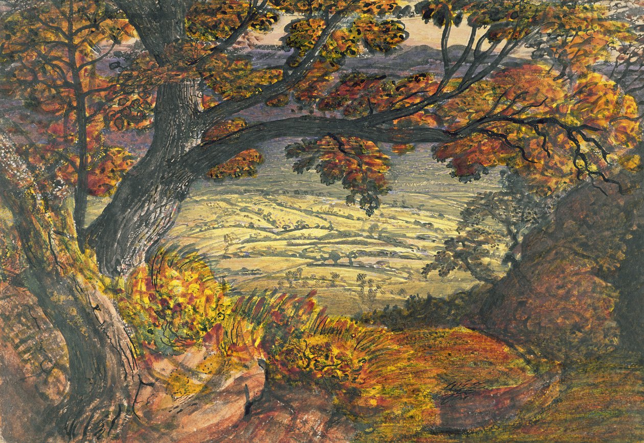 El Weald de Kent, c.1827-28 de Samuel Palmer