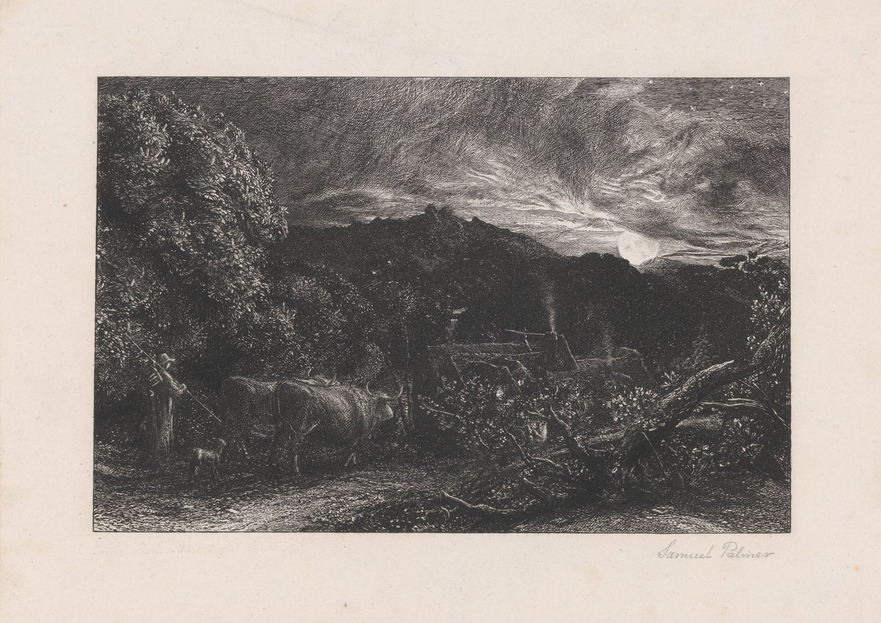 El labrador cansado de Samuel Palmer