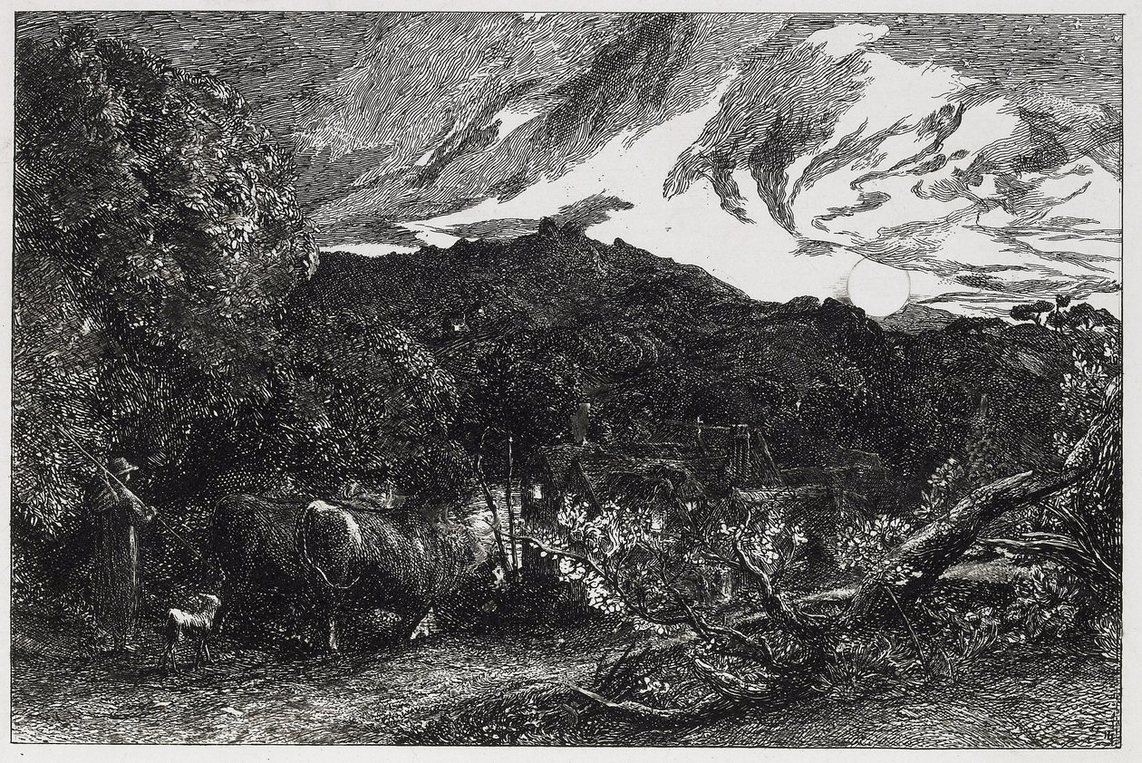 El Labrador Cansado, 1858 de Samuel Palmer