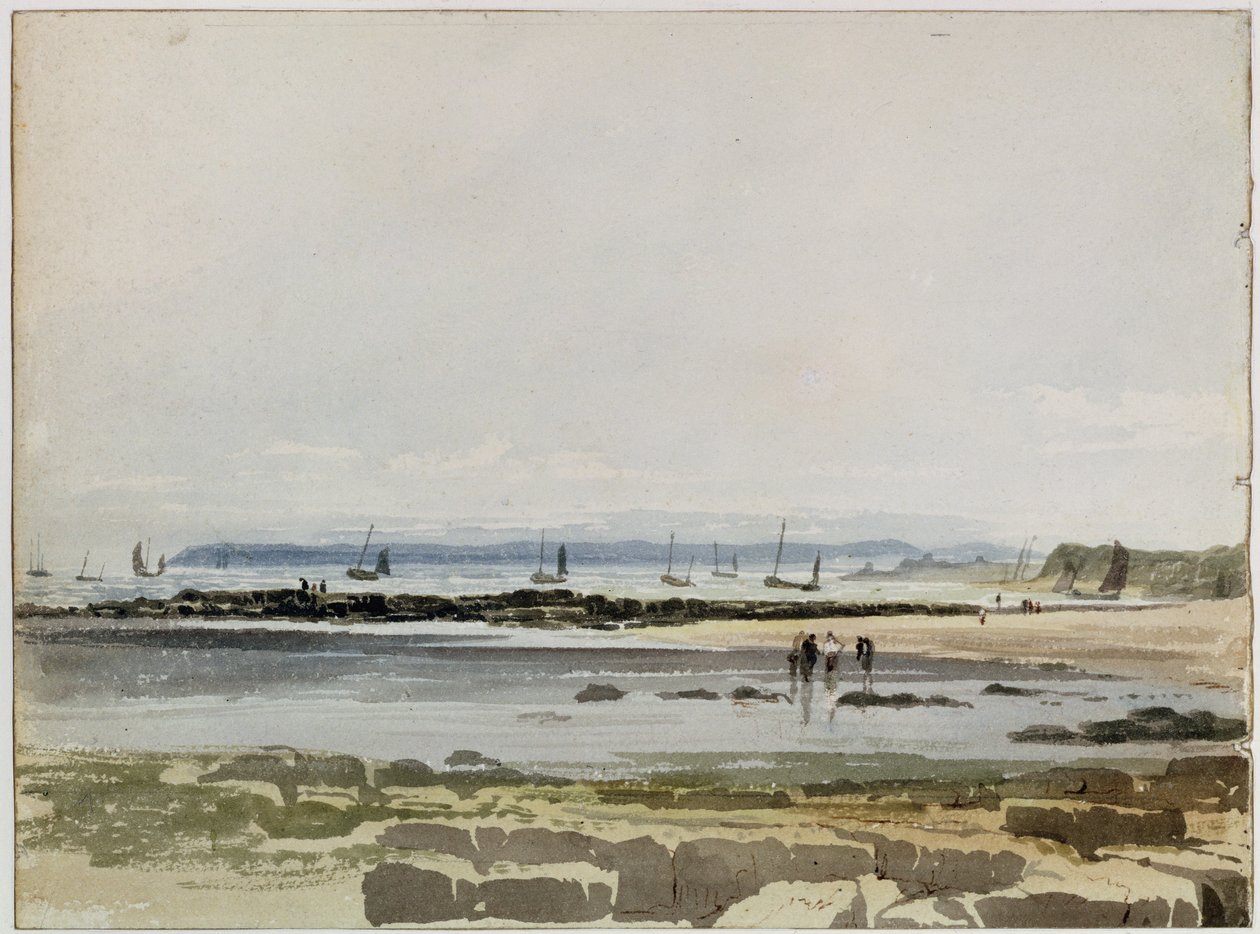 Escena de playa de Samuel Prout