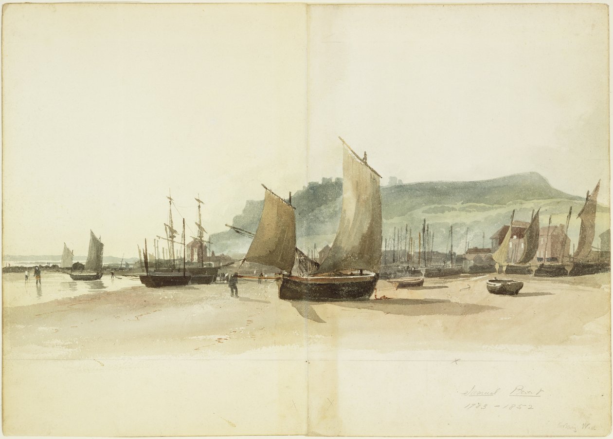 La playa en marea baja de Samuel Prout