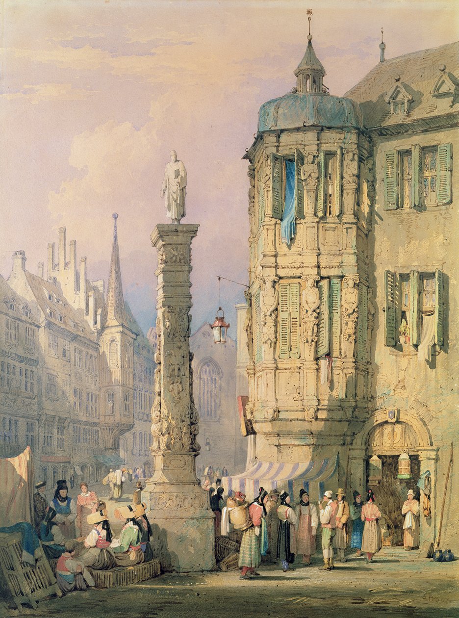 El Palacio del Obispo, Wurzburgo de Samuel Prout