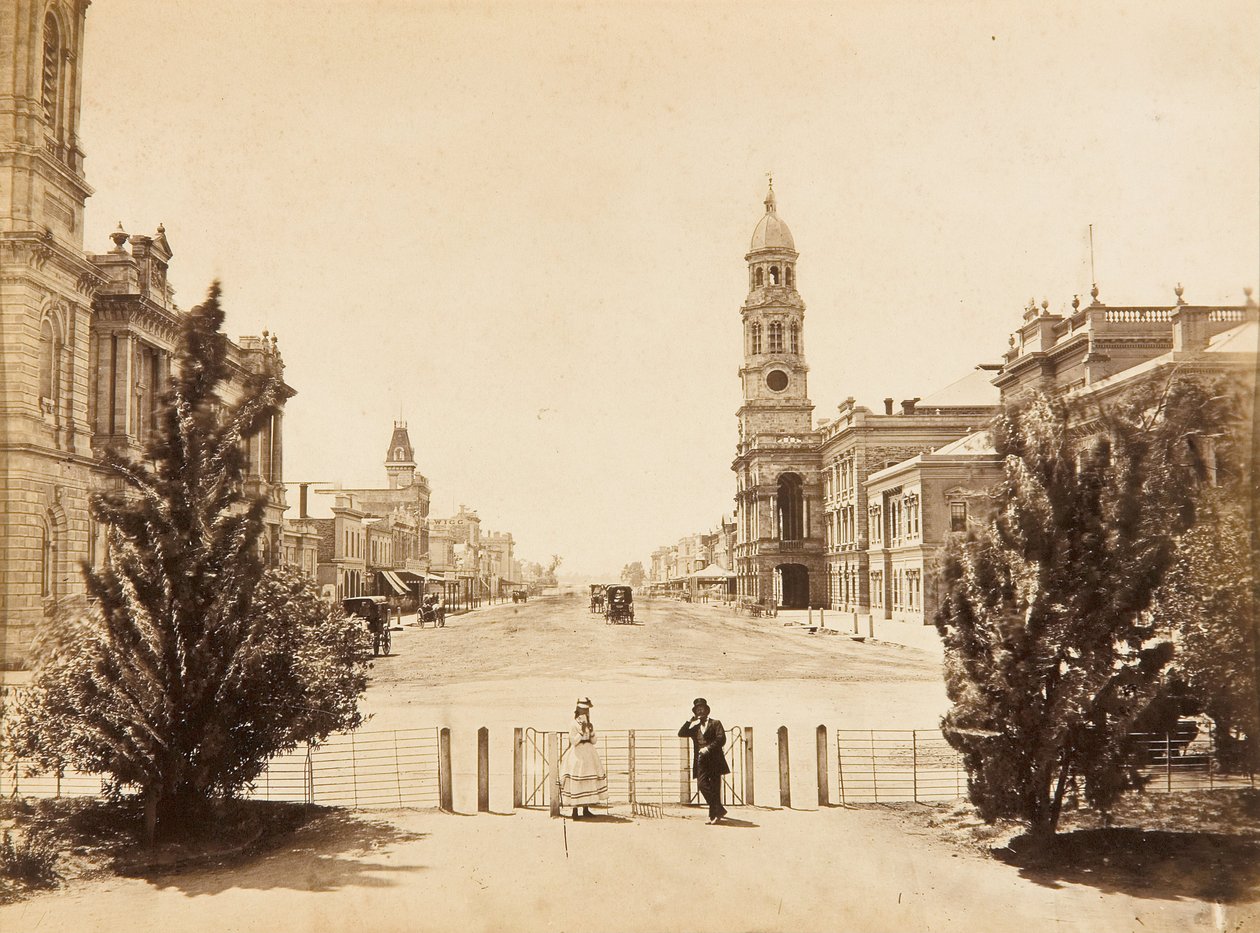 Calle King William, Adelaide, mirando al norte desde Victoria Square de Samuel Sweet